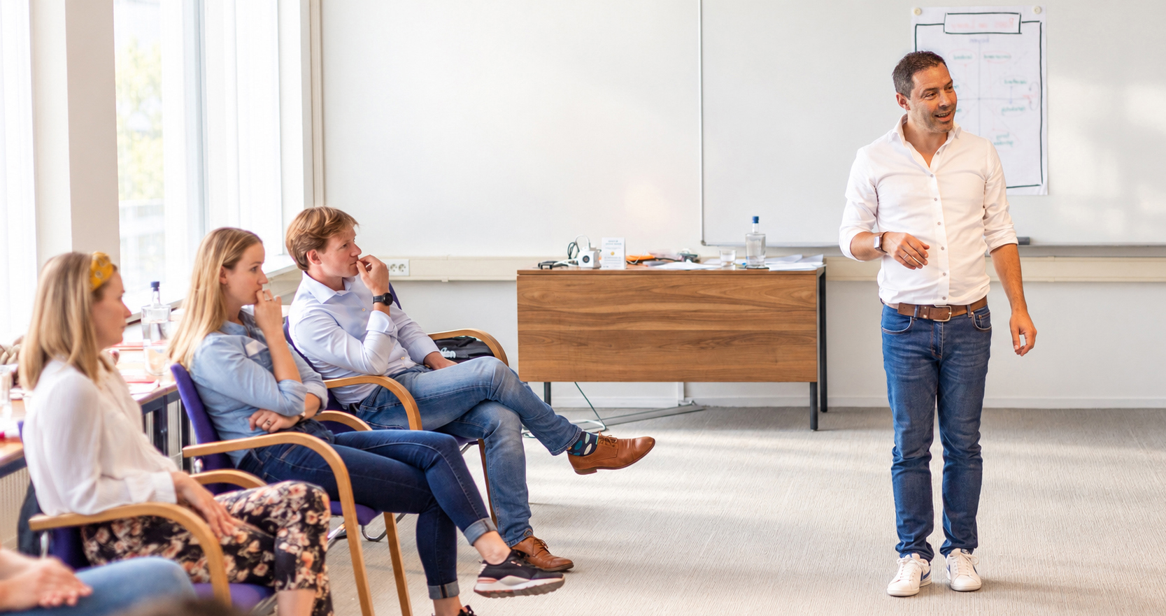 Dennis Verweij tijdens een incompany training