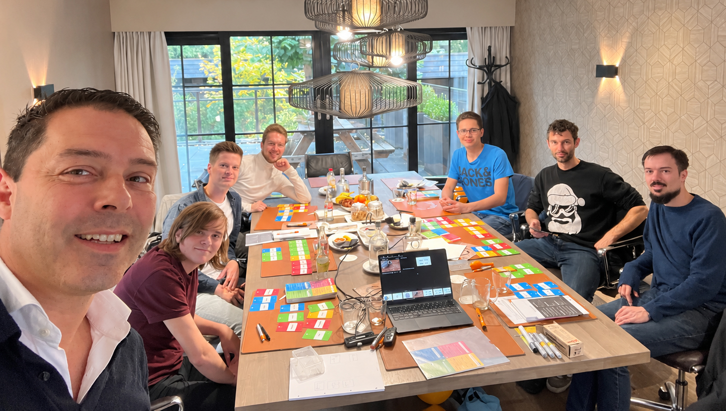 Dennis Verweij tijdens een training